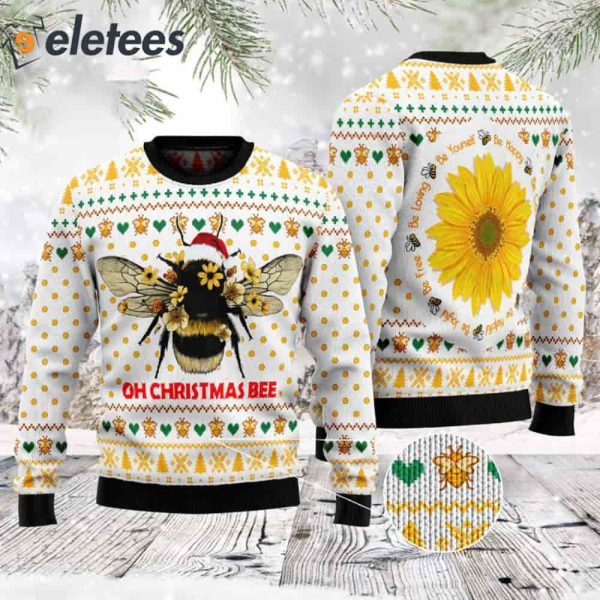 Bee Oh Christmas Bee Ugly Christmas Sweater