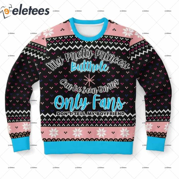 Onlyfans Princess Funny Ugly Christmas Sweater