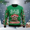 Otter Reindeer Ugly Christmas Sweater
