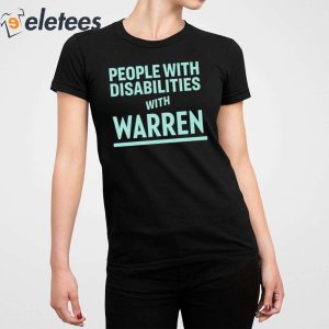 People With Disabilities With Warren Shirt 4