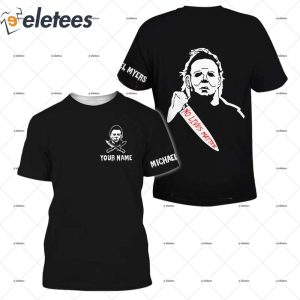 Personalized Michael Myers Black Halloween Shirt