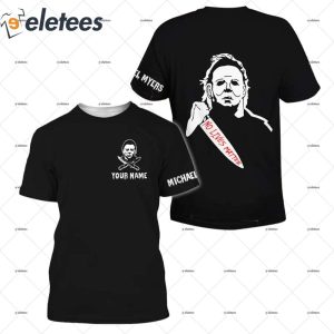 Personalized Michael Myers Black Halloween Shirt 1