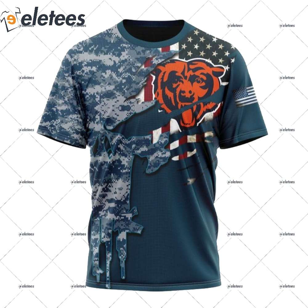 Chicago Bears. digital print sublimation Hoodies Sweatshirt zipper up. Size  S.