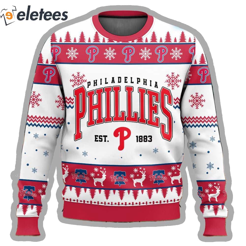 Philadelphia Phillies Baseball Ugly Christmas Sweater
