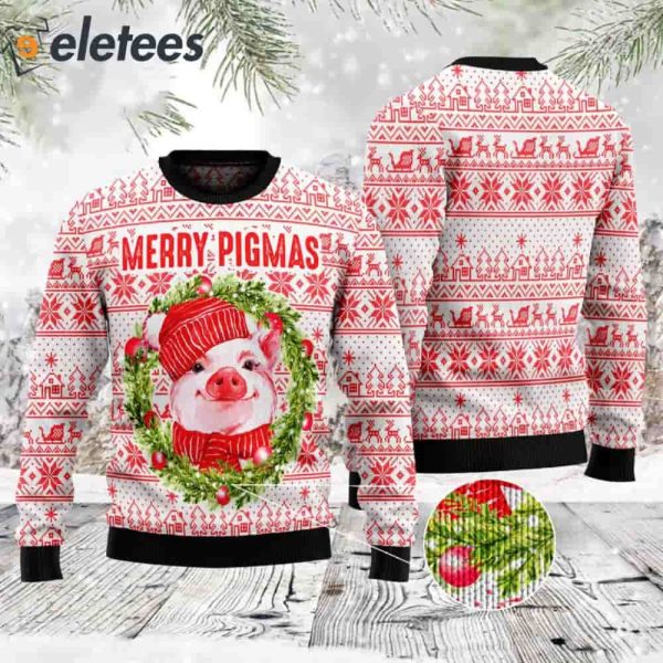 Pig Merry Pigmas Ugly Christmas Sweater