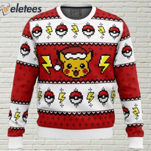 Pikachu Ugly Christmas Sweater 1