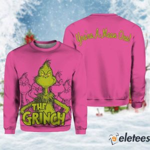 Pink Grinch Target Ugly Christmas Sweater