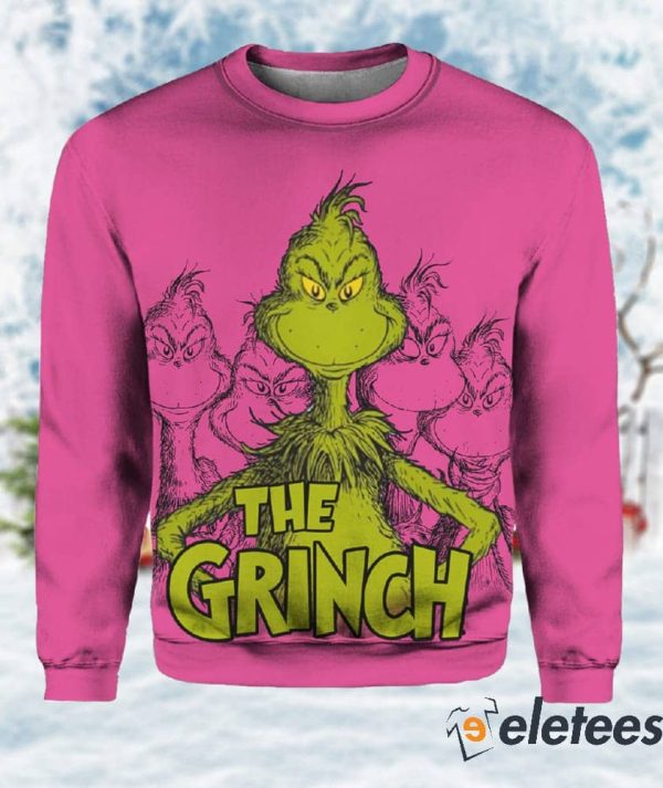 Pink Grinch Target Ugly Christmas Sweater