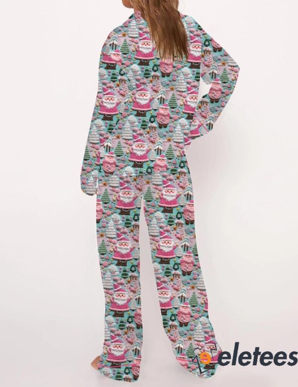 Pink Santa Cute Pajama Set