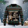 Pit Bull A Kiss Ugly Christmas Sweater
