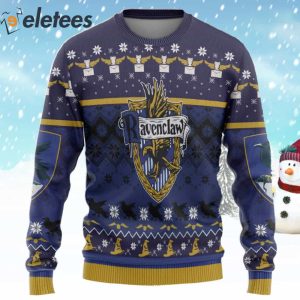 Ravenclaw ugly christmas on sale sweater