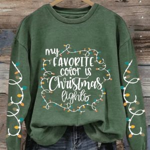 Retro My Favorite Christmas Light Is Jesus Sweatshirt
