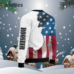 Rooster USA Ugly Christmas Sweater1