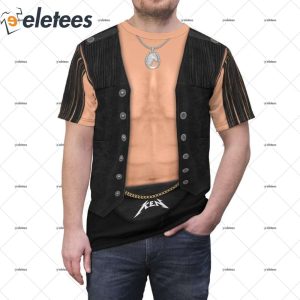 Ryan Gosling Black Leather Fringe Vest Halloween Costume Shirt