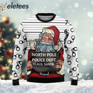 Police ugly hot sale christmas sweater