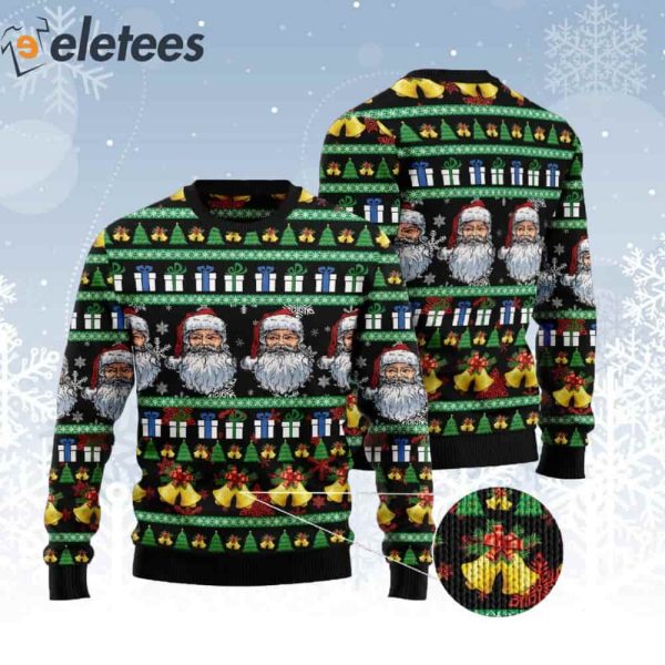 Santa Claus Jingle Bell Ugly Christmas Sweater