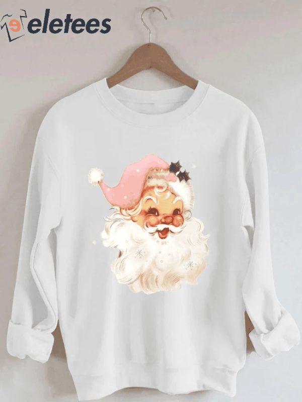 Santa Claus White Sweatshirt