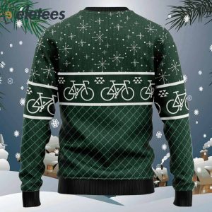 Santa Cycling Ugly Christmas Sweater1