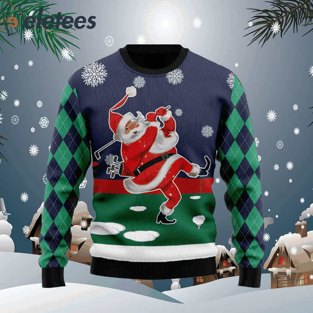 Santa shop golf sweater