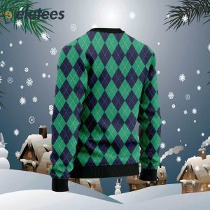 Santa Golfer Ugly Christmas Sweater1