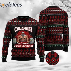 Santa Gymer Calories Ugly Christmas Sweater 2