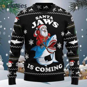 Santa Jaws Ugly Christmas Sweater