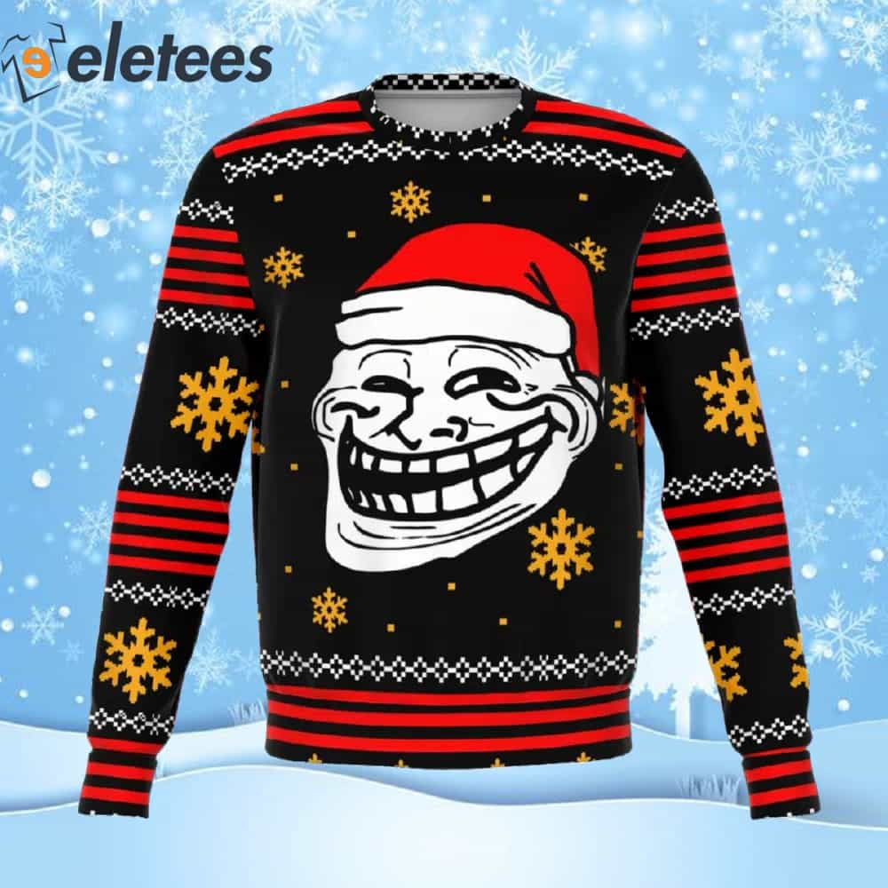 Grinch Face Funny Ugly Christmas Sweater - Anynee