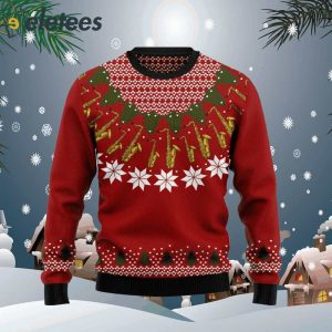 Saxophone Lover Ugly Christmas Sweater