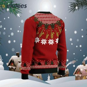 Saxophone Lover Ugly Christmas Sweater1