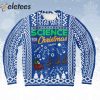 Science For Christmas Blue Ugly Sweater