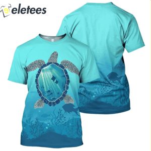 Scuba Diving Turtle 3D Shirt
