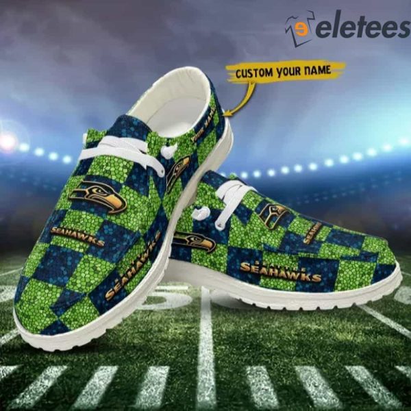 Seattle Seahawks NFL Personalized Dude Shoes