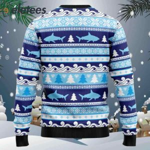 Shark Christmas Tree Ugly Christmas Sweater1