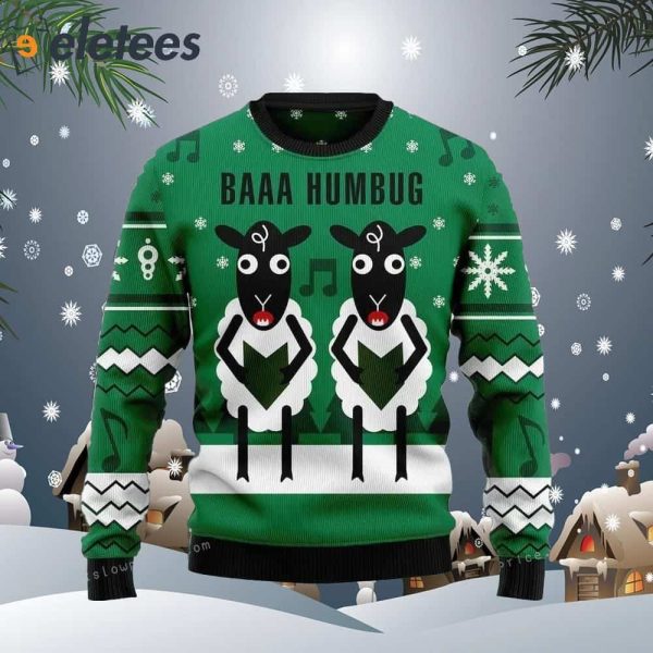 Sheep Baaa Humbug Ugly Sweater