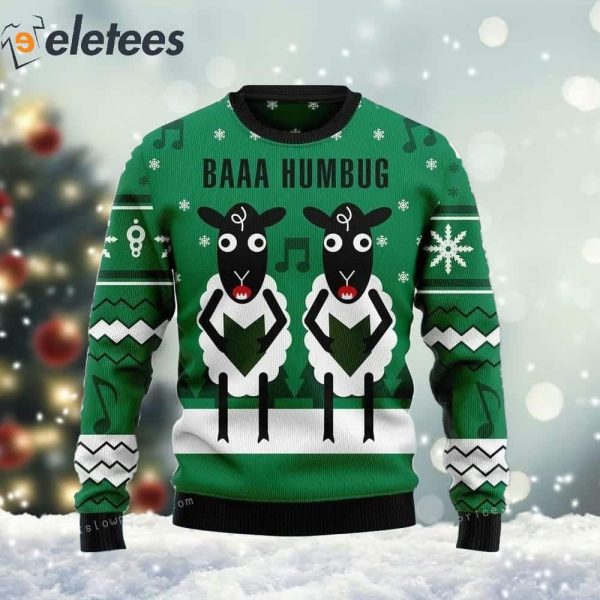 Sheep Baaa Humbug Ugly Sweater