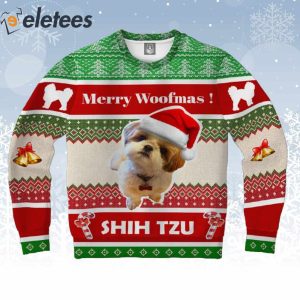 Shih Tzu Merry Woofmas Ugly Christmas Sweater
