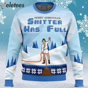 Shitter was Full National Lampoons Christmas Vacation Ugly Christmas Sweater 1