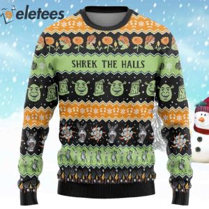 Shrek The Halls Ugly Christmas Sweater 1