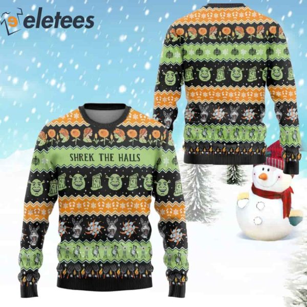 Shrek The Halls Ugly Christmas Sweater