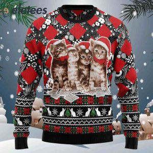 Singing Cats Kitten Ugly Christmas Sweater
