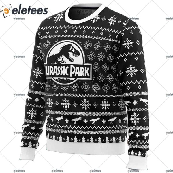 Skeleton Christmas Jurassic Park Ugly Christmas Sweater