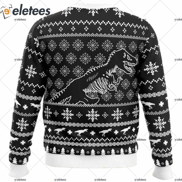 Skeleton Christmas Jurassic Park Ugly Christmas Sweater