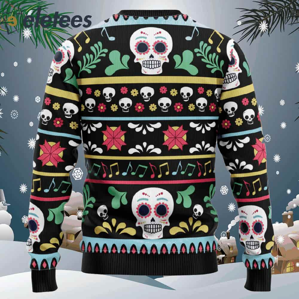 Ugly christmas sweater outlet skulls