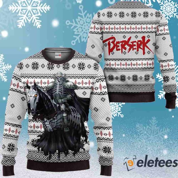 Skull Knight Berserk Ugly Christmas Sweater