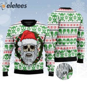 Skull Santa Clause Ugly Christmas Sweater 2