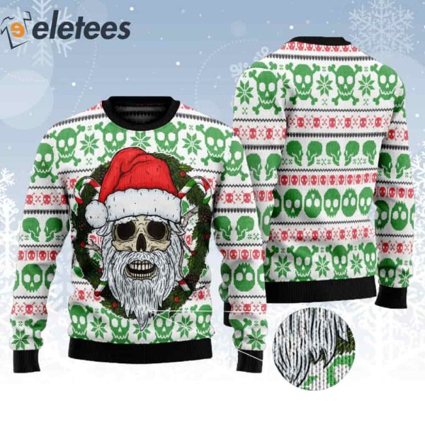 Skull Santa Clause Ugly Christmas Sweater