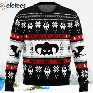 Skyrim Fus Ro Dah Ugly Christmas Sweater 2