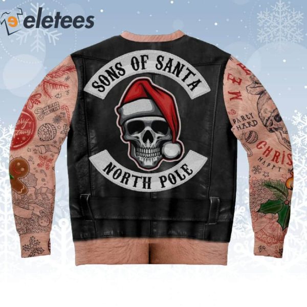Sleeveless Son Of Santa North Pole Ugly Christmas Sweater