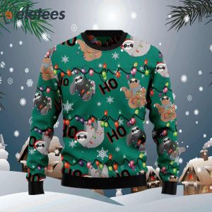 Sloth Hohoho Ugly Christmas Sweater