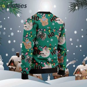 Sloth Hohoho Ugly Christmas Sweater1